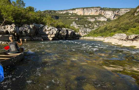 Canoe gorges de l'ardeche avec ticket de bivouac