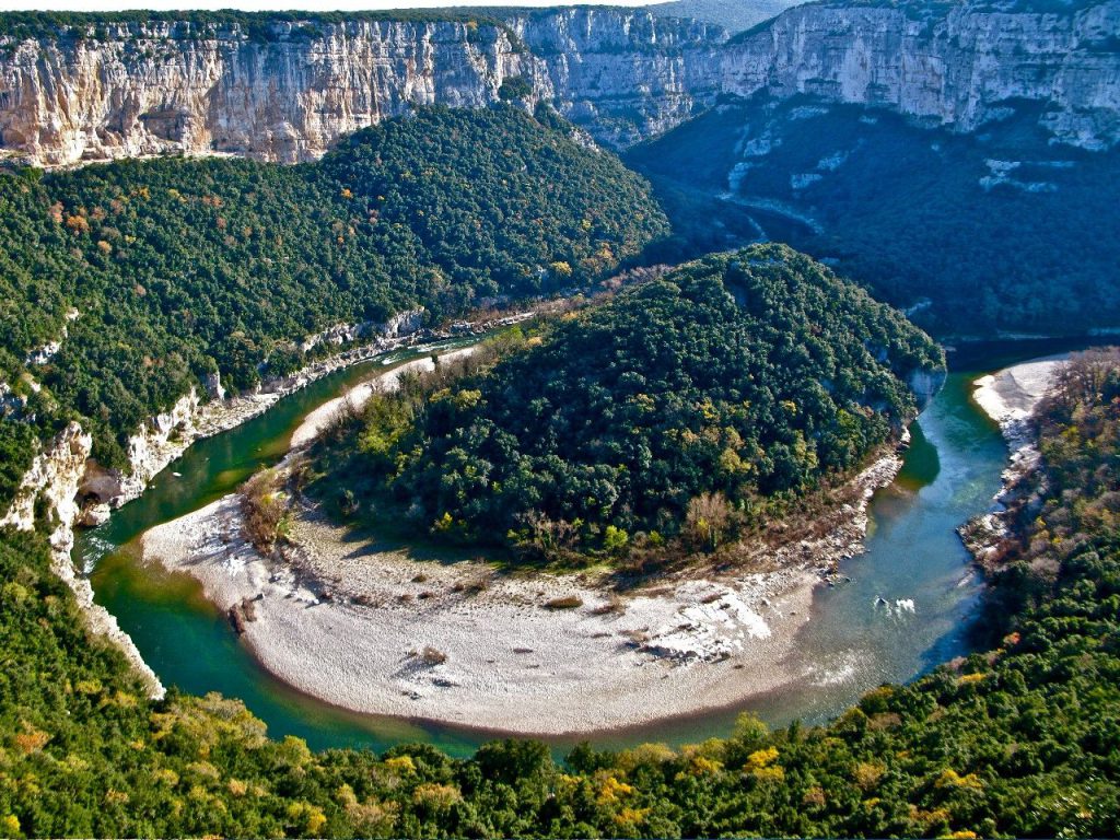 La beauté des gorges de l'ardèche